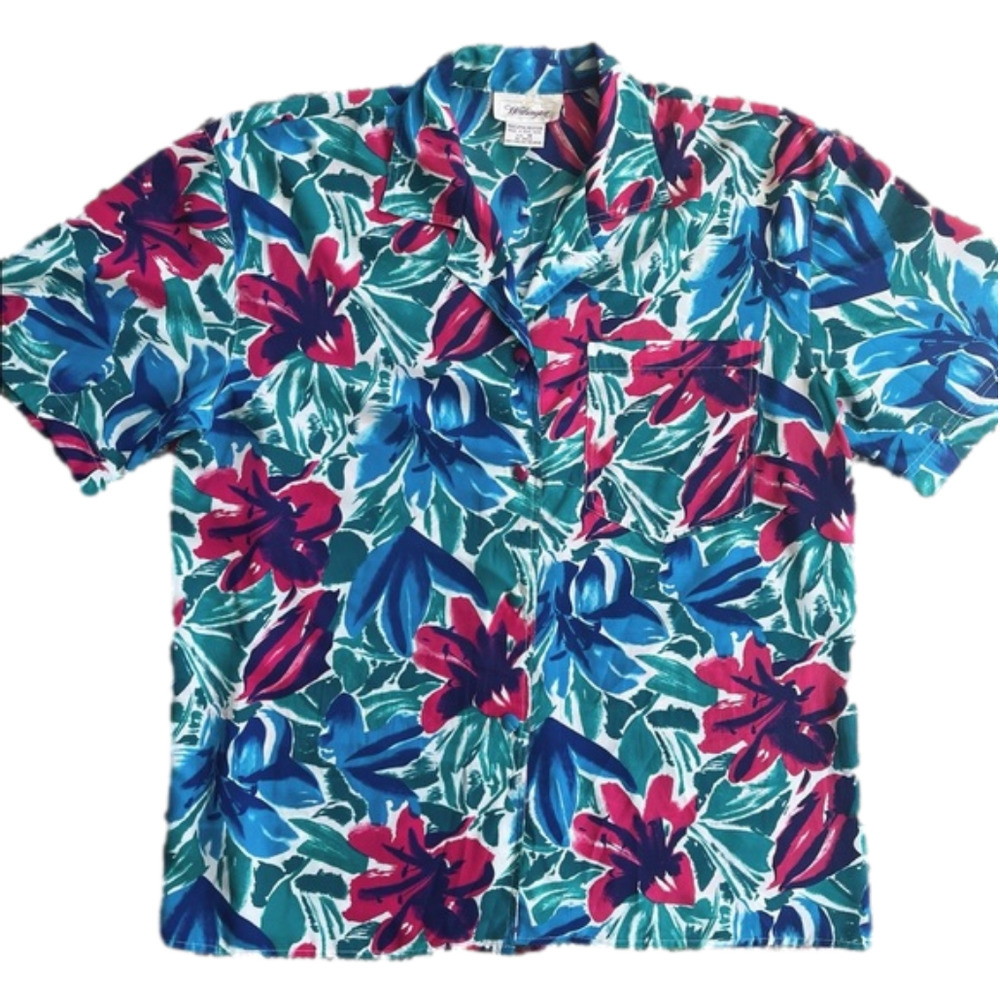 Vintage Floral Worthington Button Up